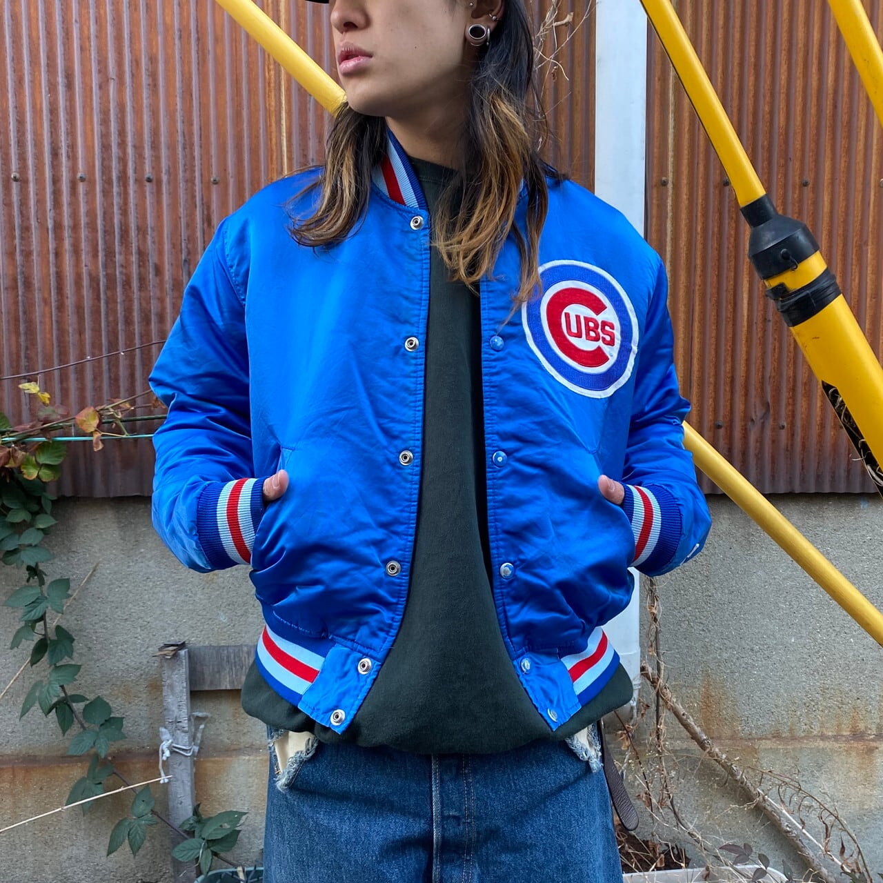 USA製 90s　CHICAGO CUBS XLサイズ  DCスタジャン