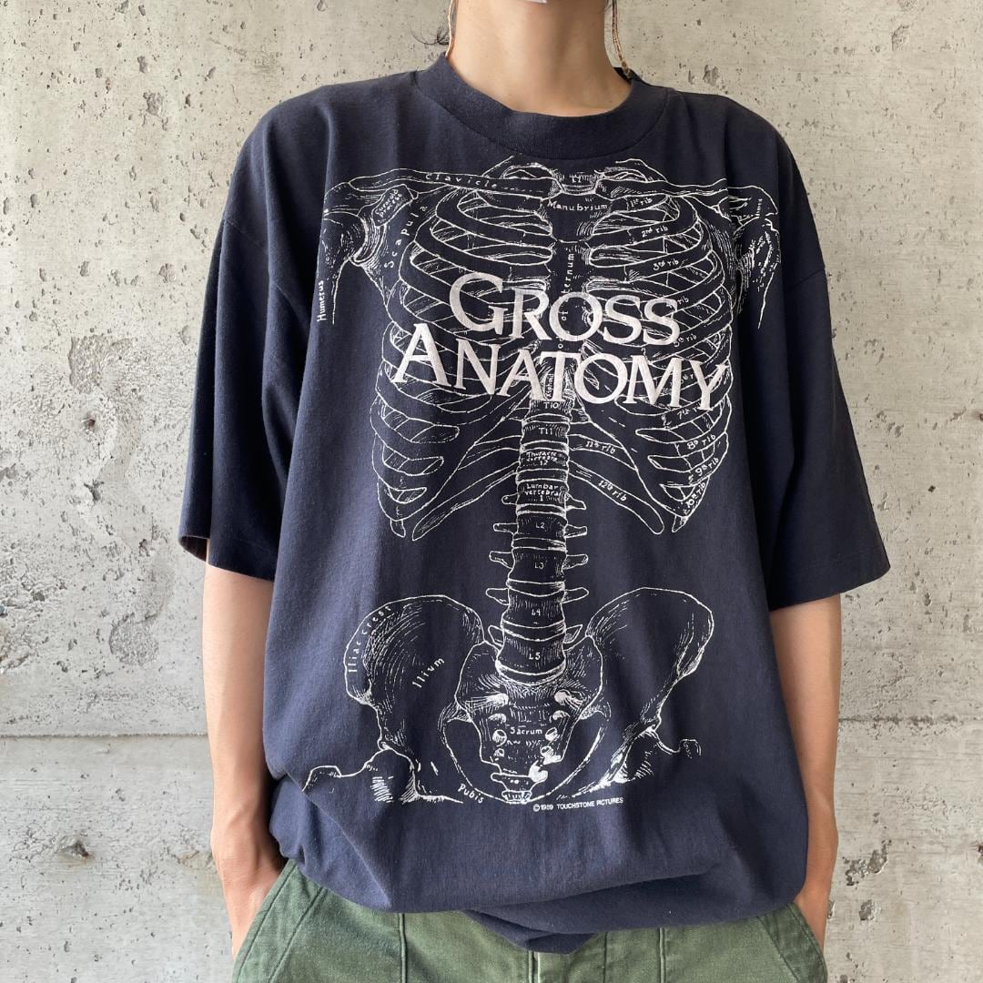 GF57 Tシャツ GROSS ANATOMY 骨格標本 89年 80s 骸骨 | ビンテージ雑貨