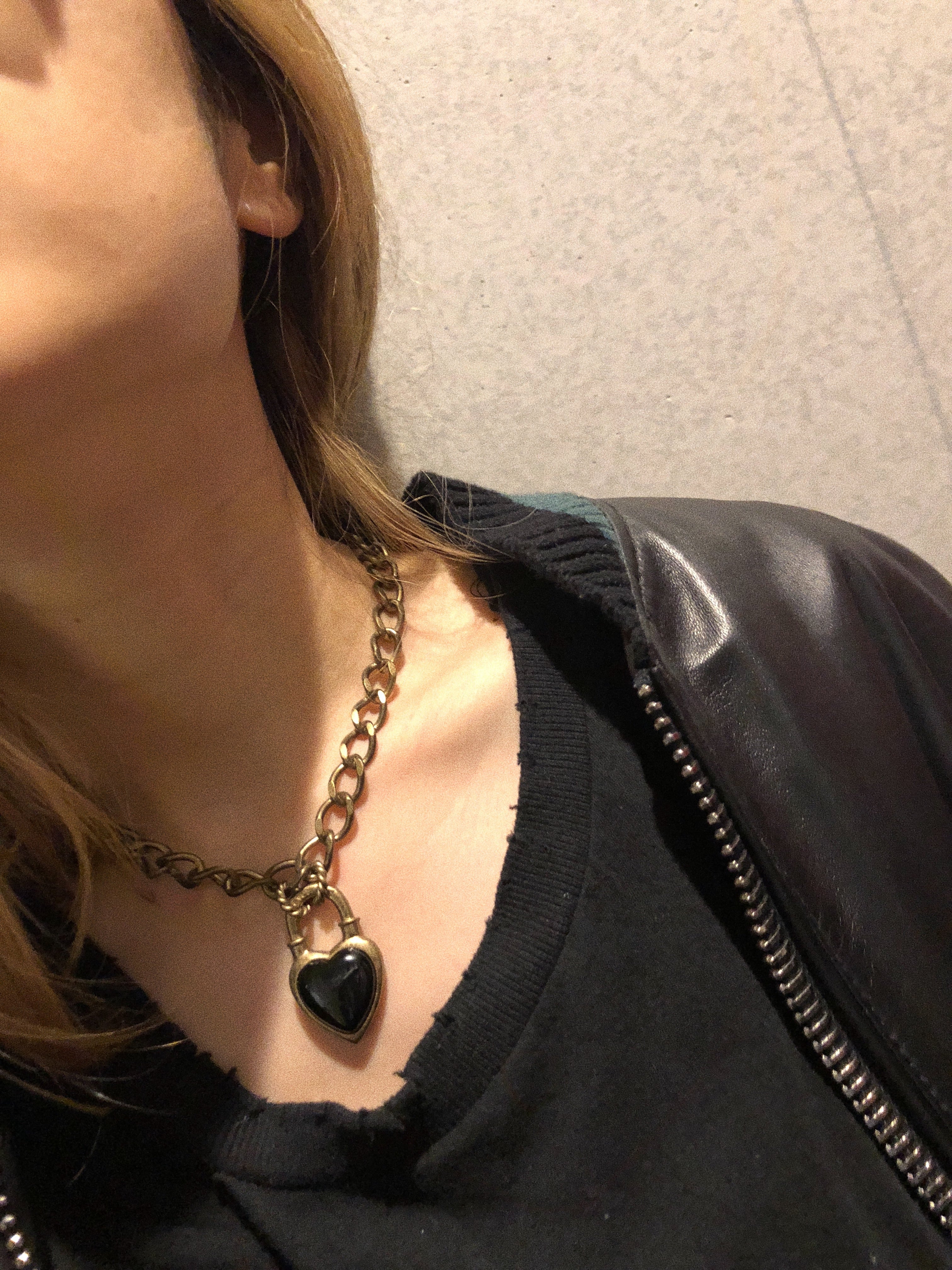 Never End® Chain Choker/Necklace Gold/Black #0101 ネバー・エンド ...