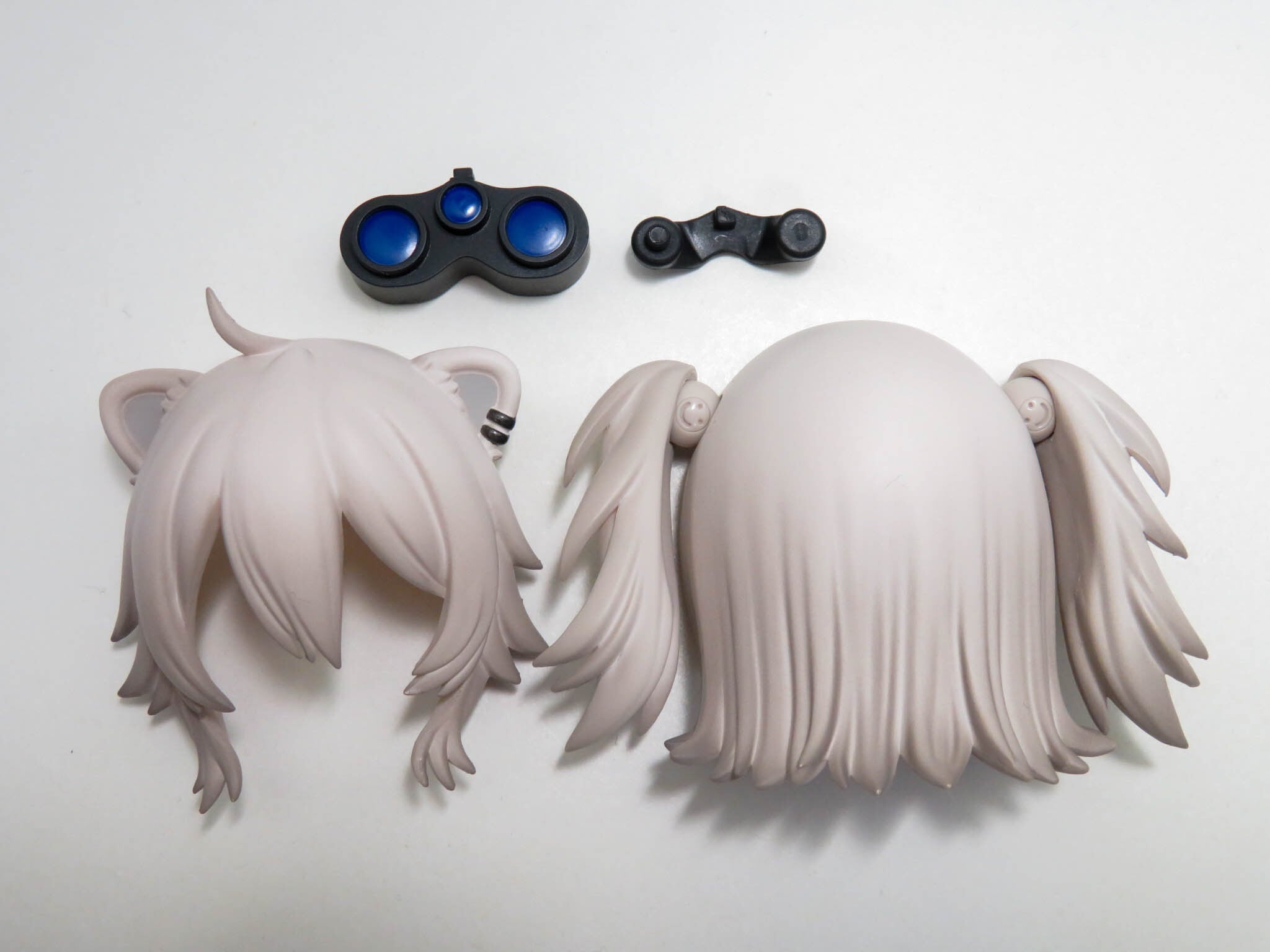 再入荷(A−ランク)【2114】 獅白ぼたん 髪パーツ ケモ耳ツーサイドアップ ねんどろいど