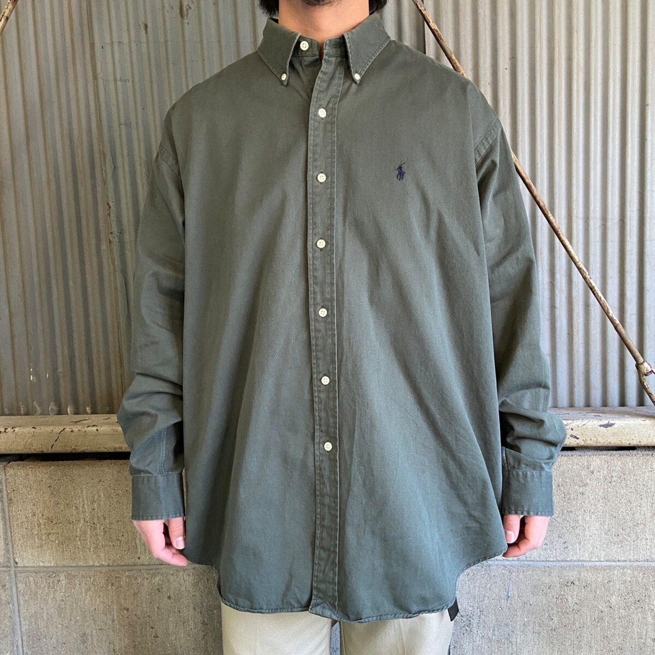 90年代 Ralph Lauren ラルフローレン BLAKE 長袖 ボタンダウンシャツ 