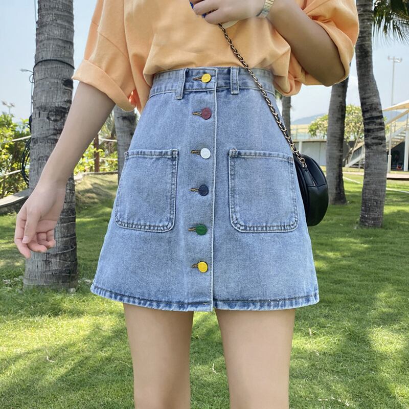 スカート サマーウェスト薄手Aラインショート 夏物 試着室44132321290