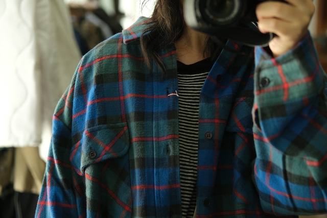 Utah/90's "Dickies" heavy flannel shirt/NOS