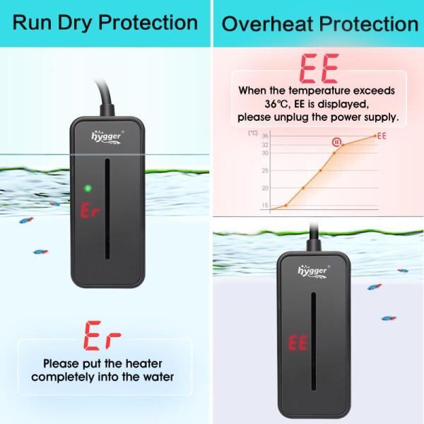 hygger 小型水中ヒーター 25W ミニベタ水槽ヒーター サーモスタット