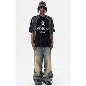 VINTAGE ストリート スプライス スポーツTシャツ T1752