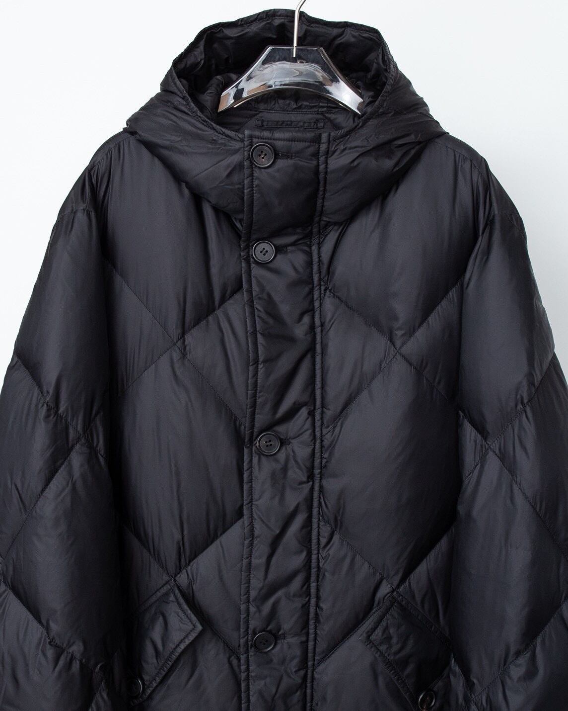 や*ん様 PRADA Hooded Down Coat Black Size40 PRADA