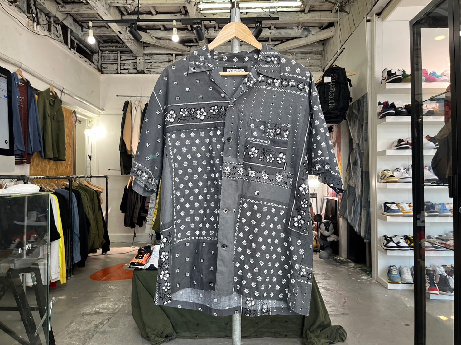 BANDANA CHOPPED / C-SHIRT . SS GRAY