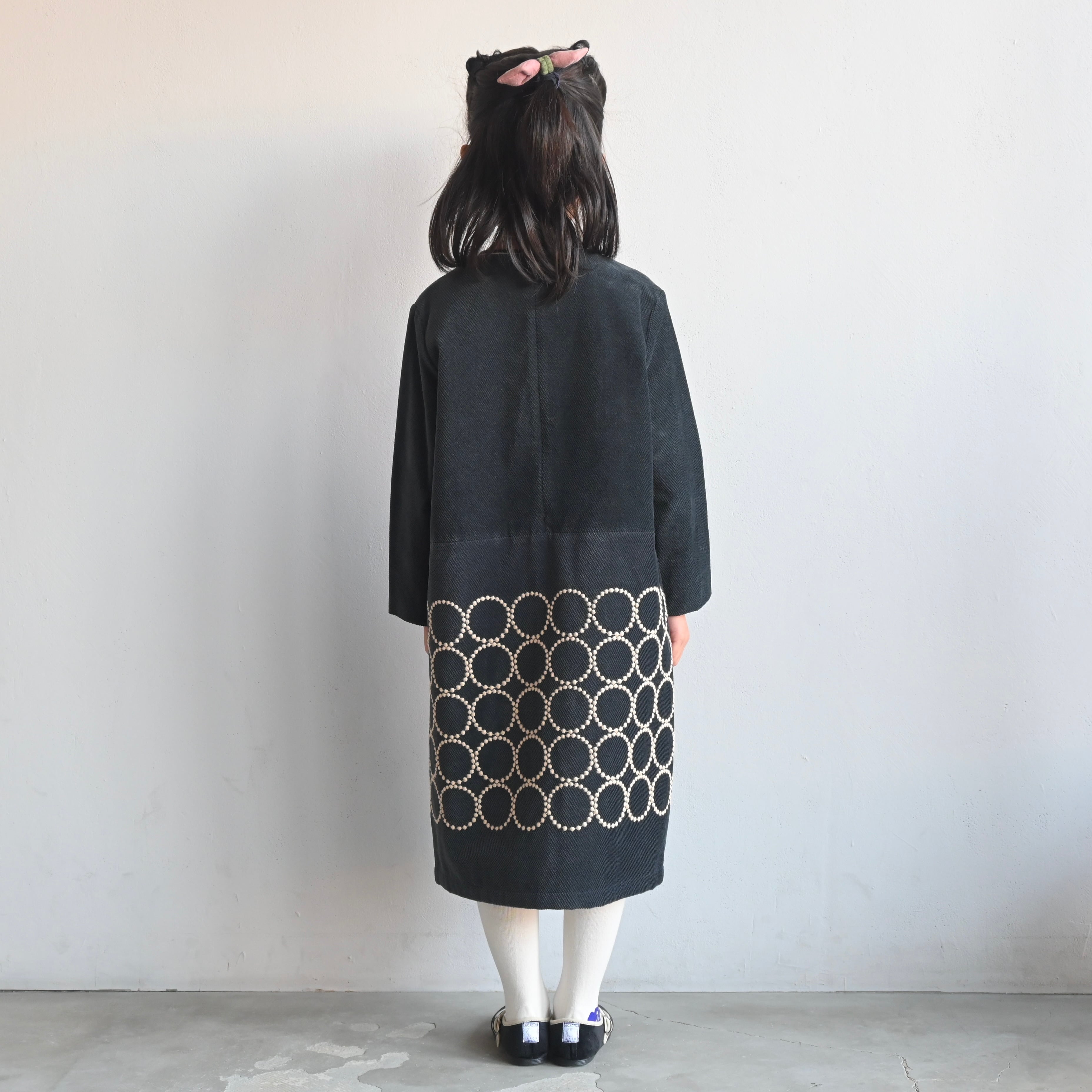 mina perhonen tambourine ワンピース mina perhonen 2023AW》tambourine ワンピース / charcoal / 120cm