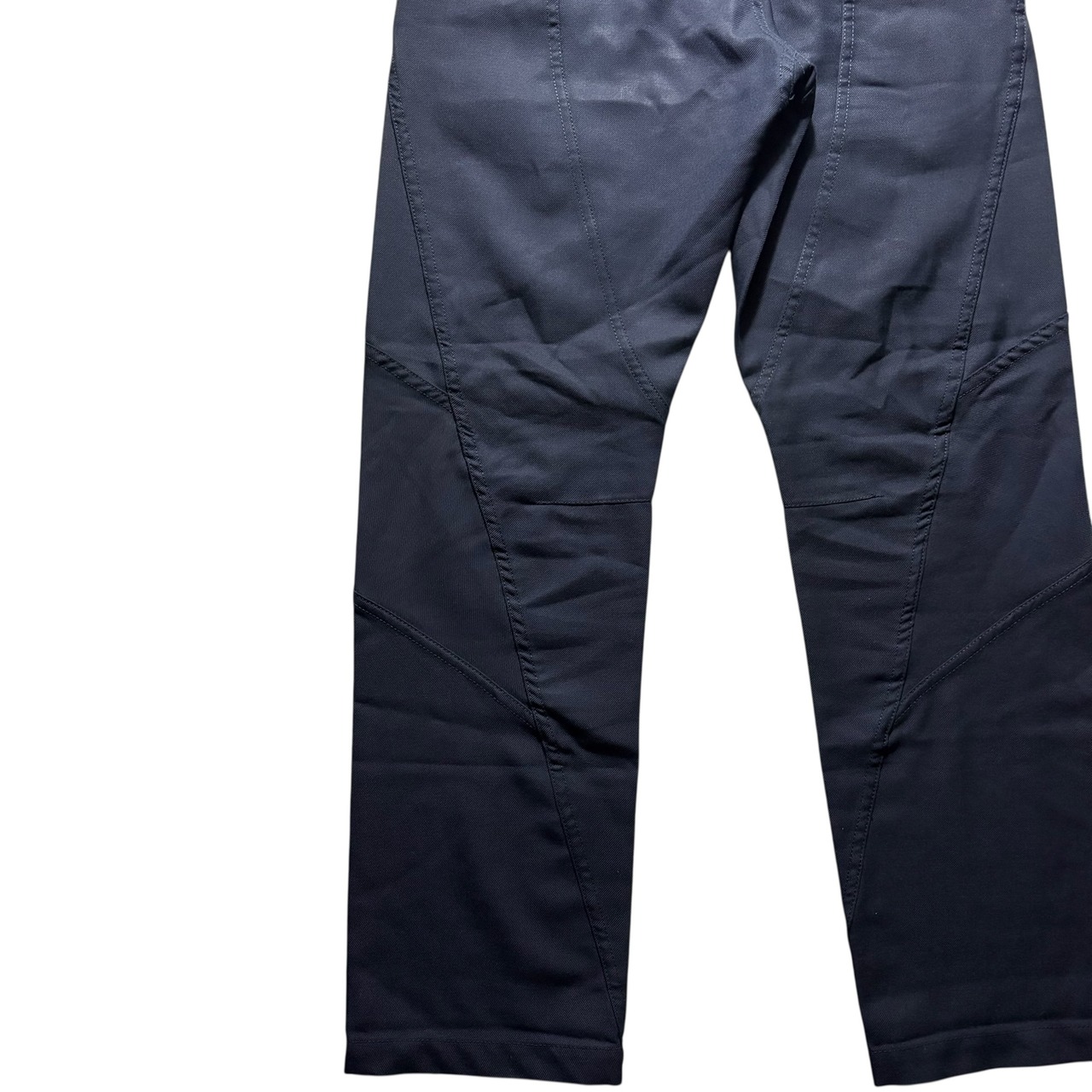 COMME des GARCONS SHIRT biker design patchwork pants Navy