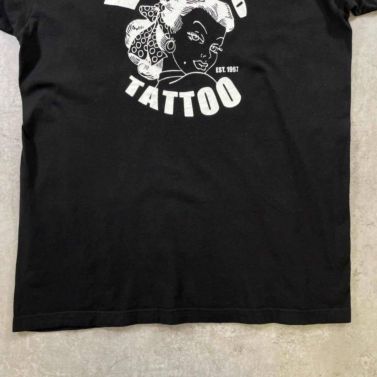 VERTIGO TATTOO タトゥーショップ 企業ロゴプリントTシャツ メンズXL