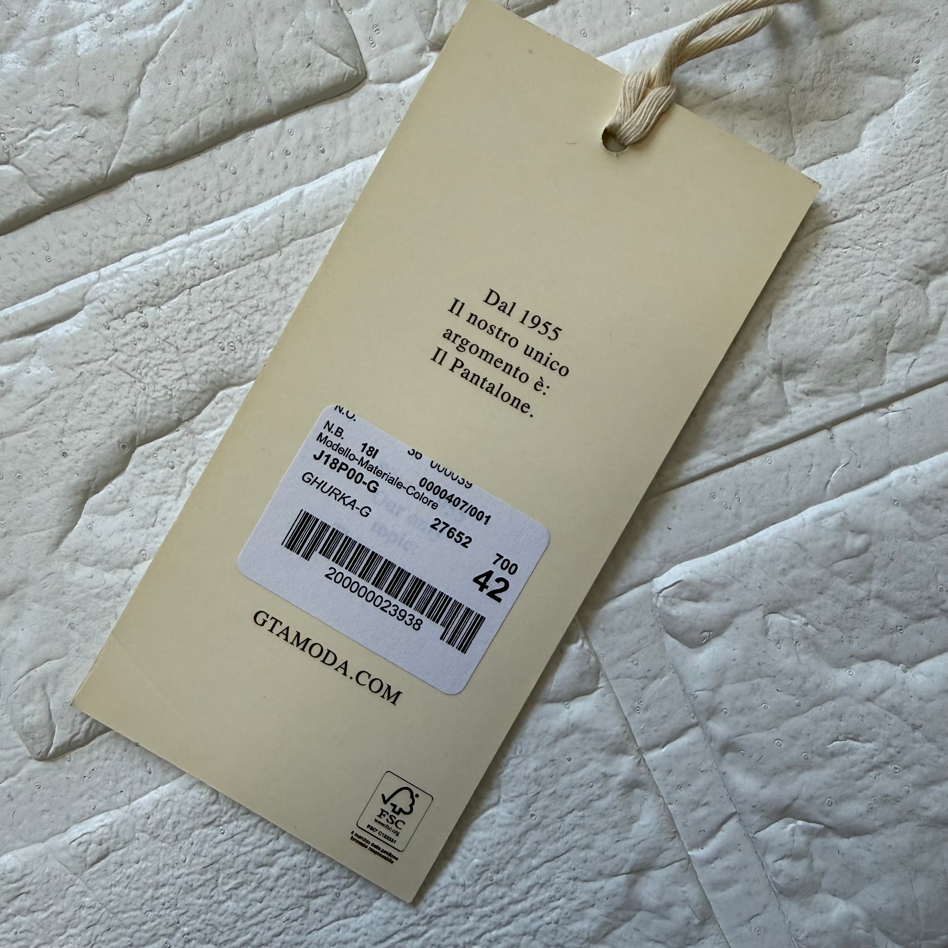 GTA × BEAMS F コットンツイル グルカパンツ カーキグリーン サイズ42