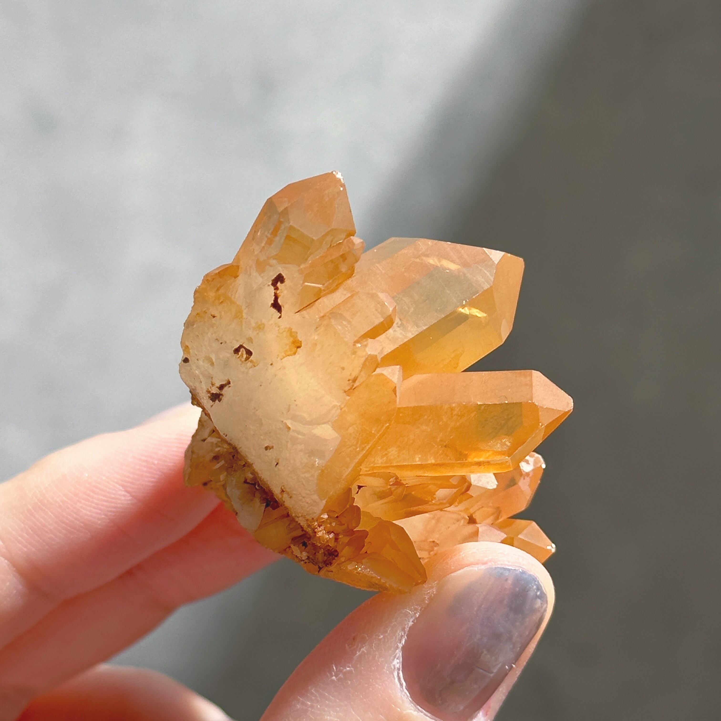 タンジェリンクォーツ クラスター41◇ Tangerine Quartz ◇ 天然石