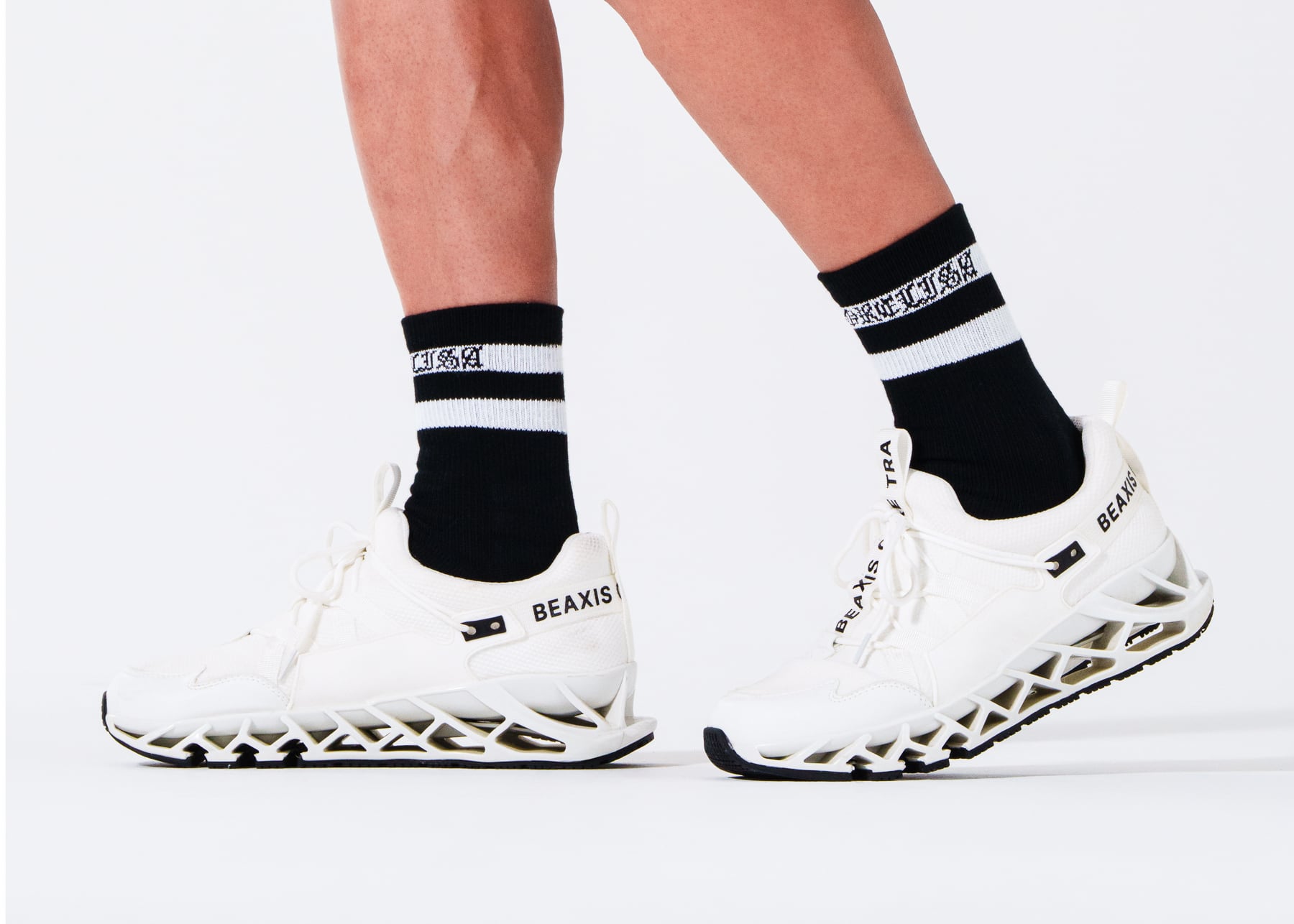MEN'Sレギュラー黒×白ライン/CoolMAX(MRBWL-C)「実用新案登録済み」