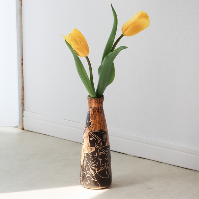 DUTCH CERAMIC VASE | De Gats | Hans Custers | 1950-70s