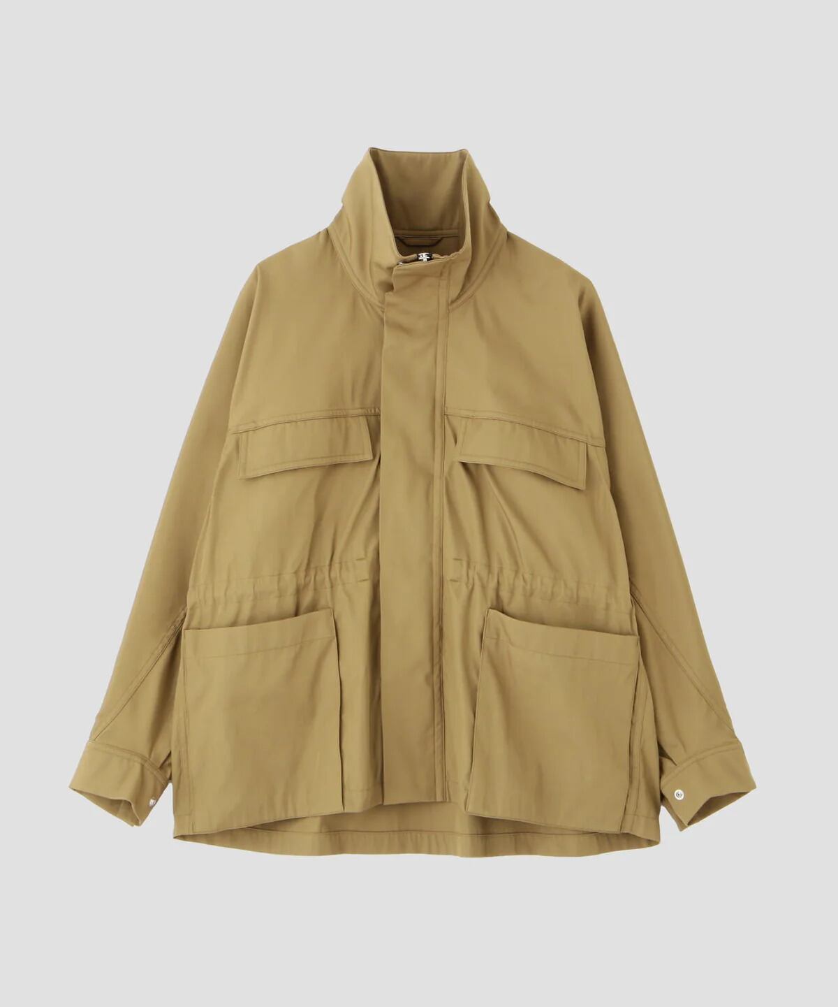 ■YLÈVE / HIGH COUNT DOUBLE TWILL POLYESTER BLOUSON