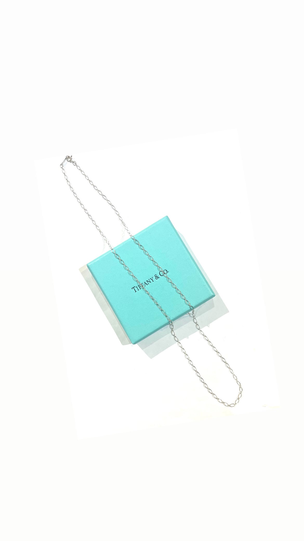 TIFFANY&CO.】2289 マーキスリンク ロングチェーンネックレス 60cm