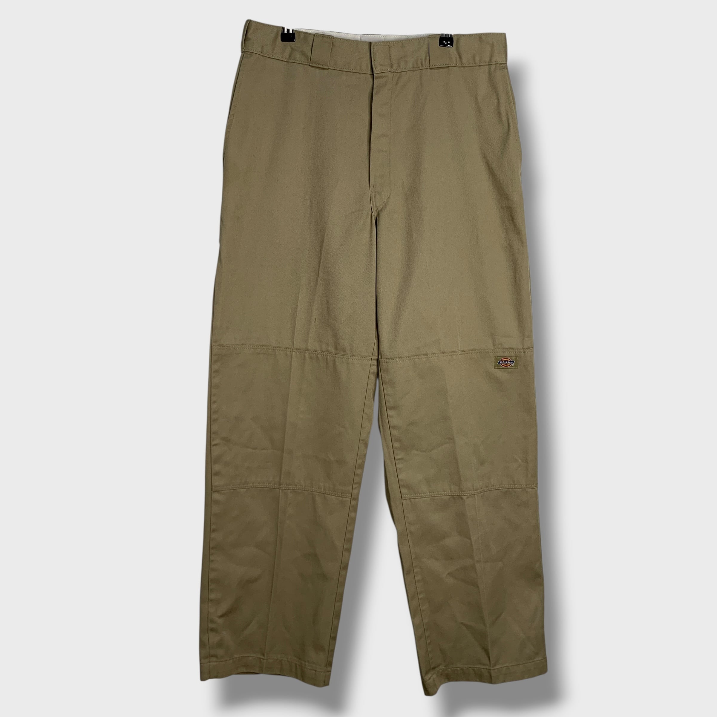 90s Dickies ダブルニーワークパンツ チノパン ベージュ W34L32 | 古着