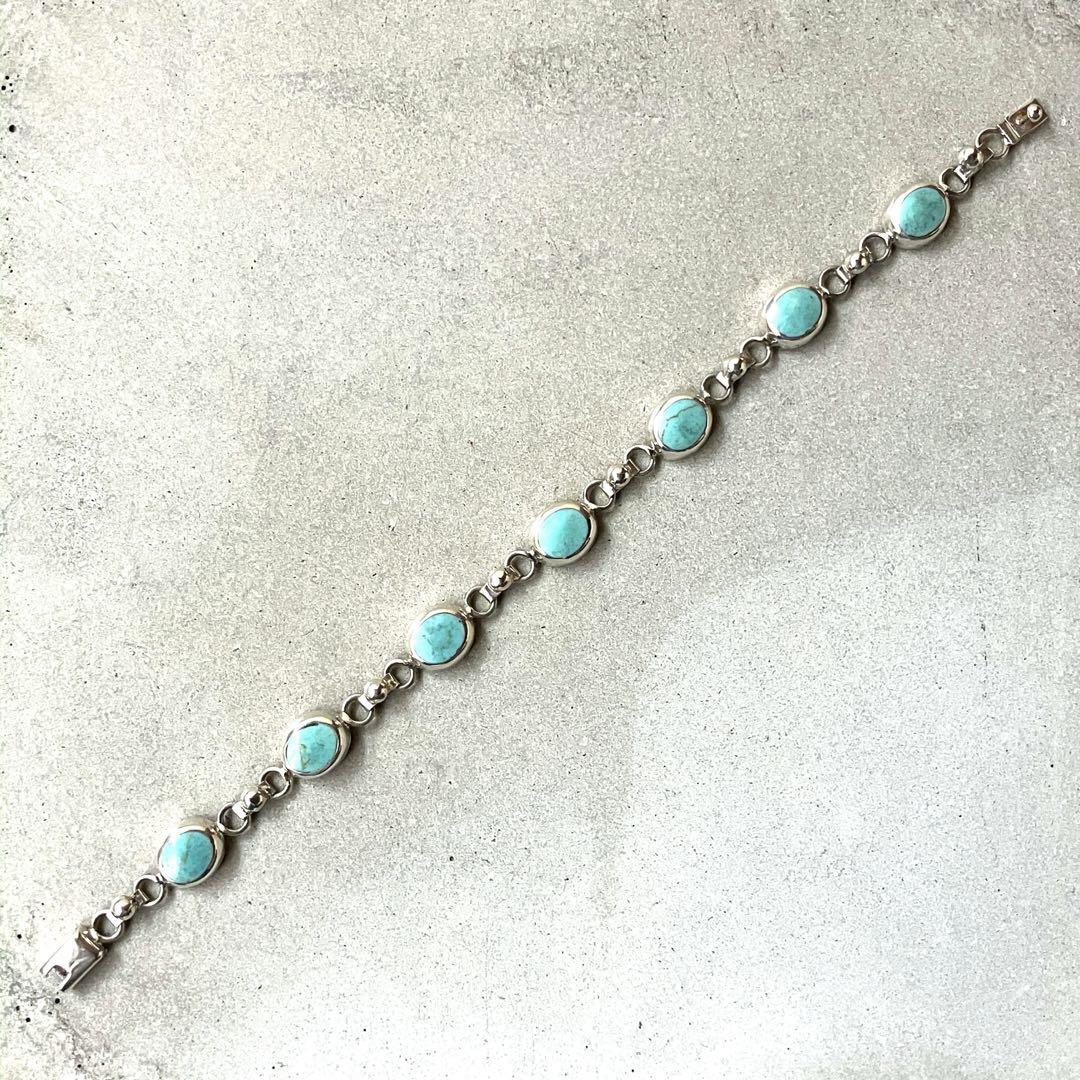 メキシコ製 VINTAGE ターコイズ ブレスレット シルバー925 | unune メキシコ製 VINTAGE ターコイズ ブレスレット シルバー925 | unune