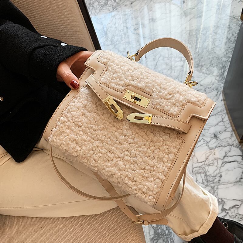 ウィンター 冬物 ハンドバッグ メッセンジャーバッグ 手作りハンドバック78015028313