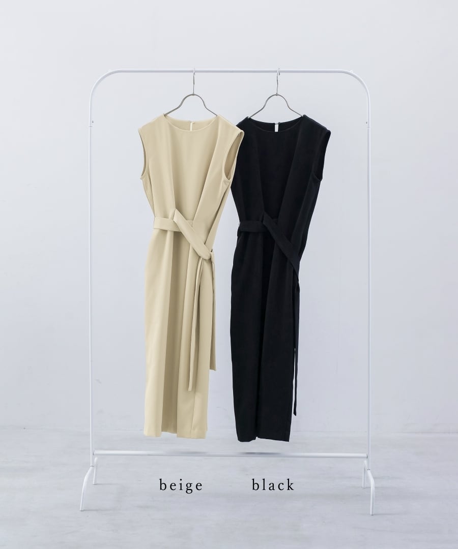 SALE 20％OFF】【 抜け感モード 】とろみツイル・アシメベルト