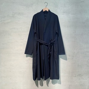 【COSMIC WONDER】有機栽培綿野良羽織りローブ・Sumi yambaru indigo /15CW06076-4