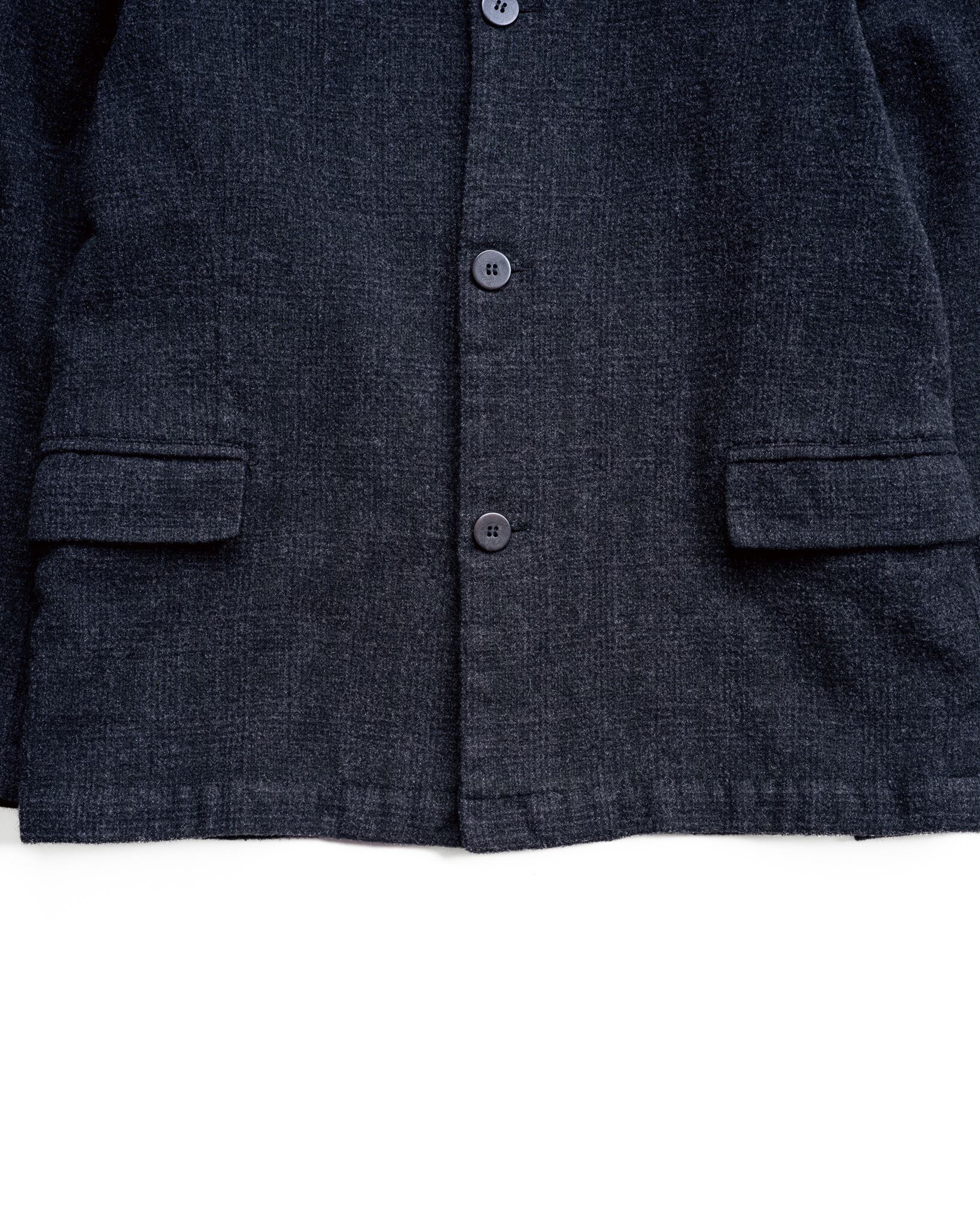 90's] SHIRIN GUILD Stand Collar Wool 3B Jacket Designed by Shirin