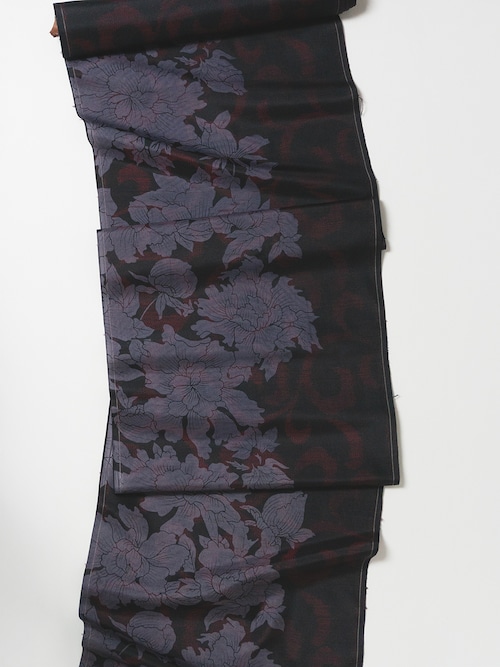 型染め正絹着物「牡丹」　[A1795]