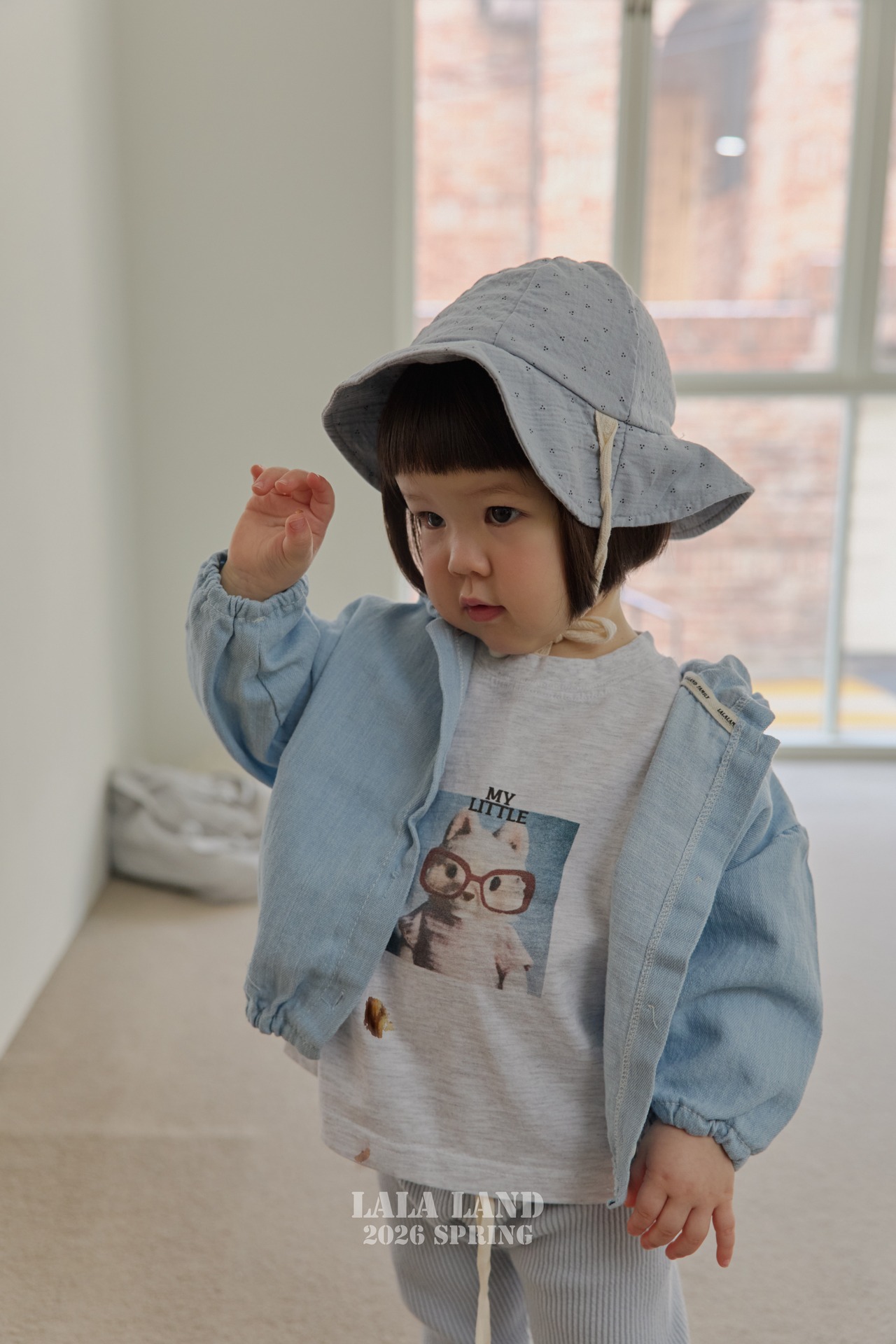LALALAND 26/SS (Baby)Denim shirring hood