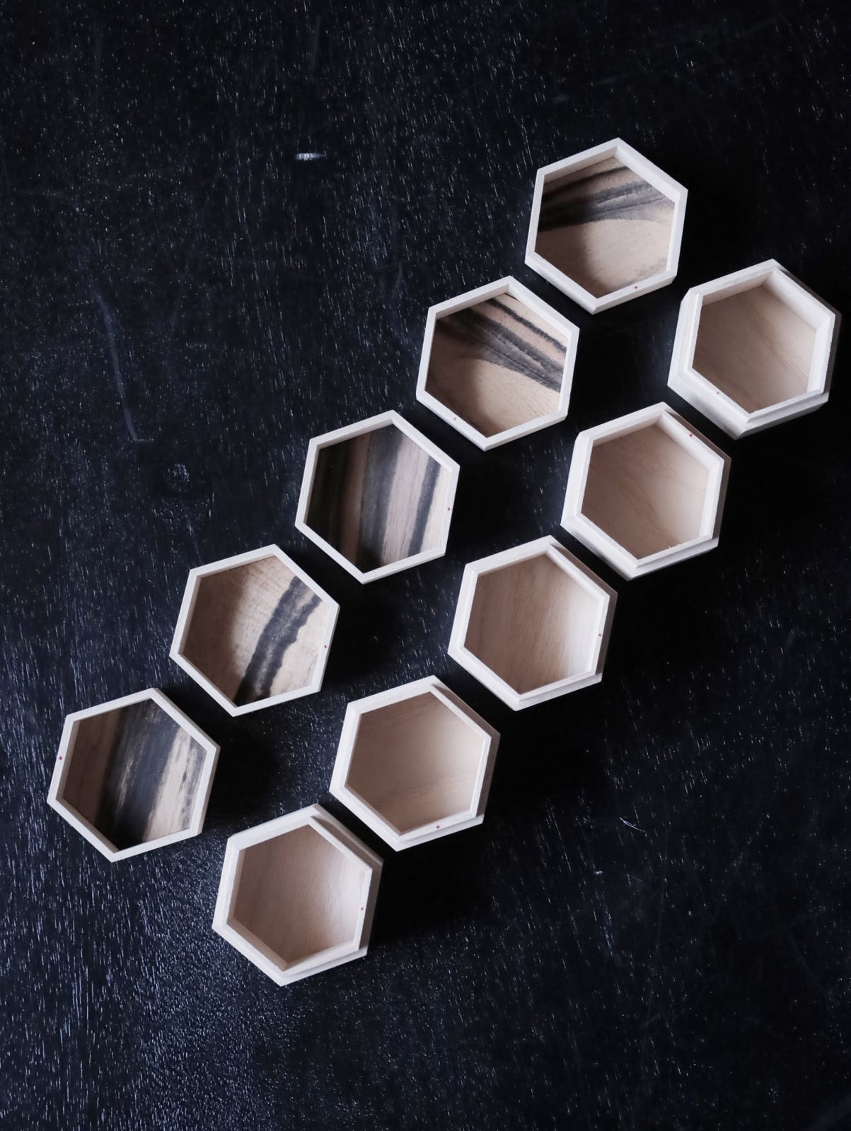 六角桐小箱 黒柿 【送料無料】 | アルドマ 古道具・古家具・アンティーク