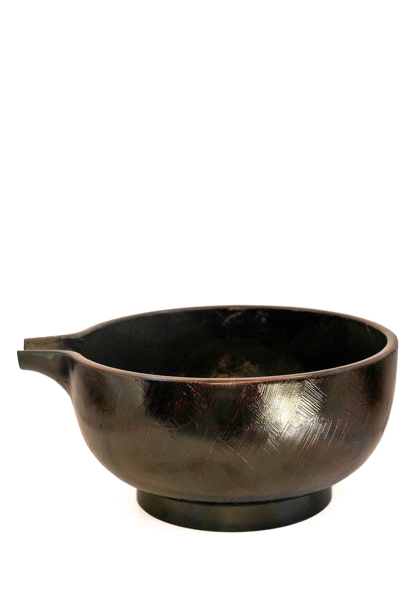 国産山中塗 SH-0169 8.0片口ワインクーラ 錆 曙 | 山中 漆器 嘉匠菴