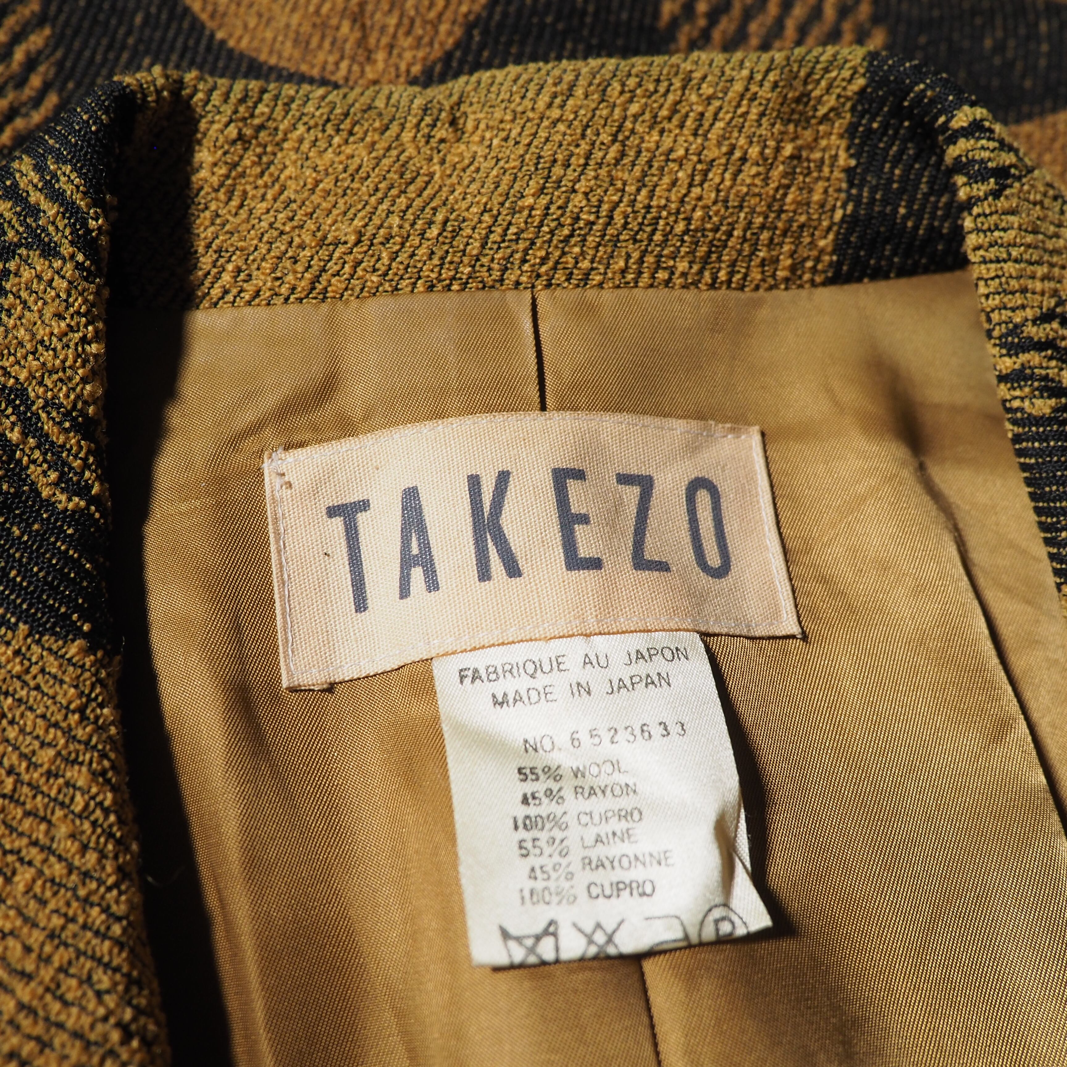 1980 - 90s ” Old TAKEZO ” Modern Contemporary art Embroidery vintage Tailored jacket