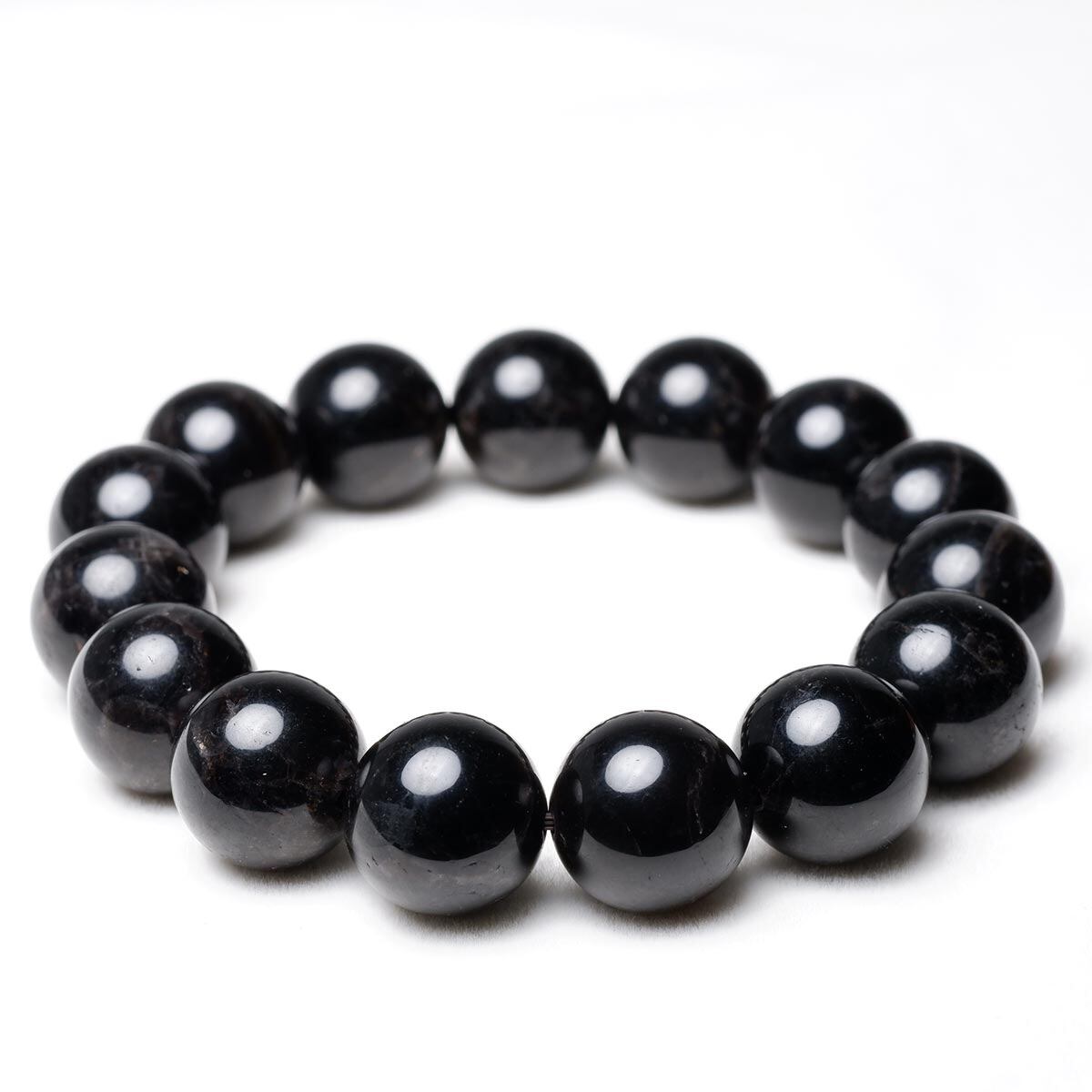 モリオン 黒水晶 ブレスレット 14mm 一点物 メール便可 [M便 1/10] 111-46359