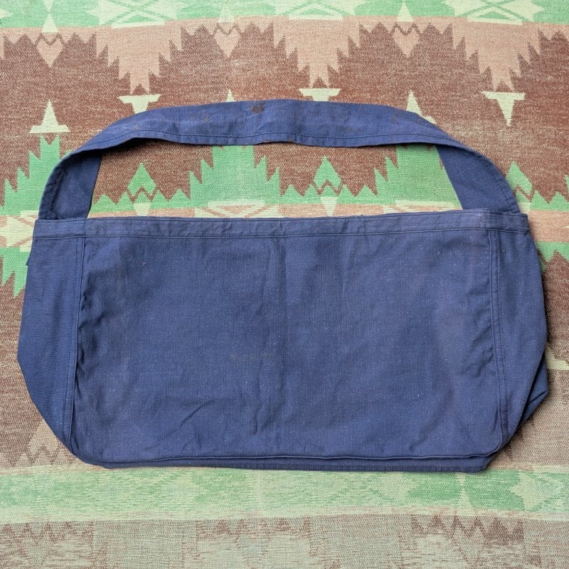 40s～ JOPLIN NEWS HERALD Navy Canvas Newspaper Bag | Wonder Wear