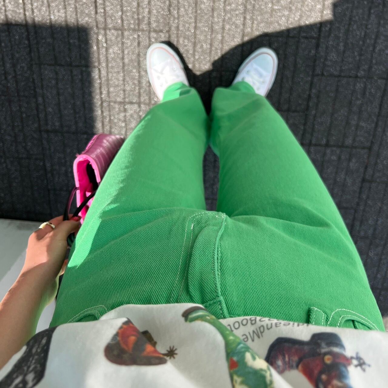 white stitch high-waist denim_LN01279