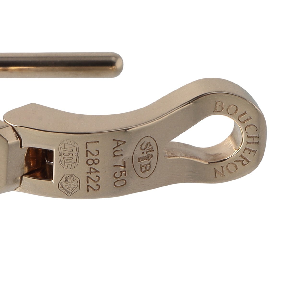 ブシュロン キャトル クルドパリ ピアス シングル 現行モデル【23769】