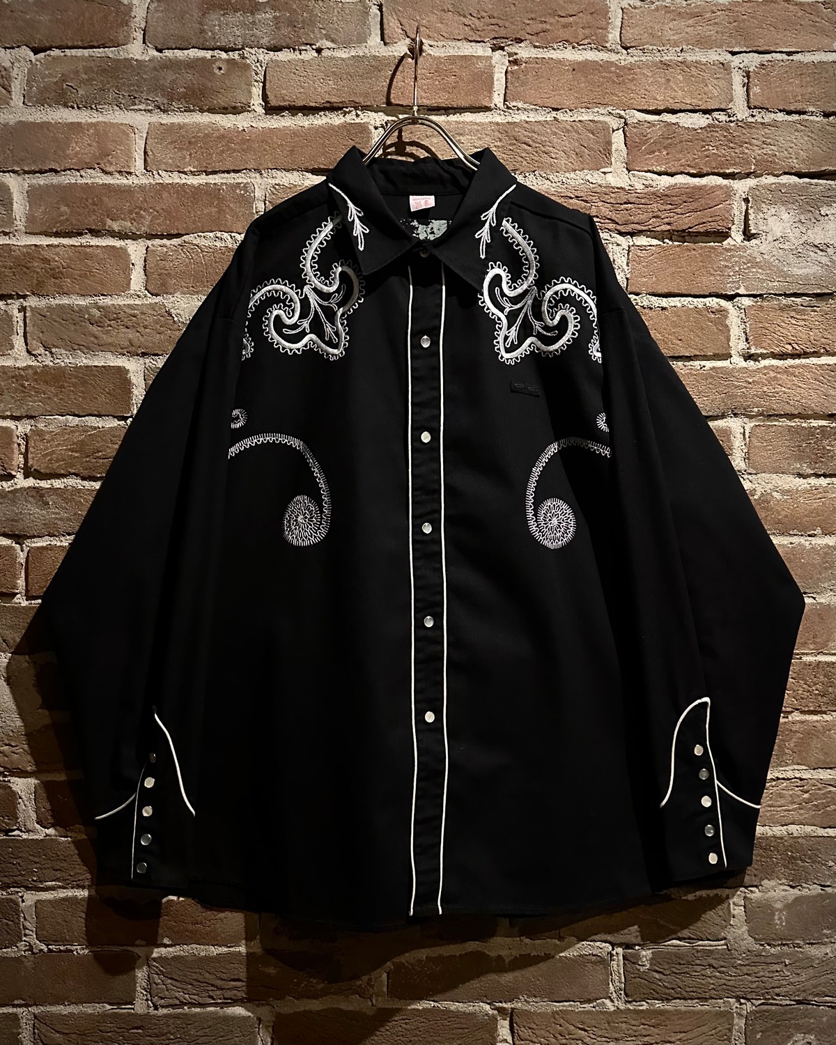 【Caka act3】Beautiful Embroidery Vintage Loose L/S Western Shirt | Caka ...