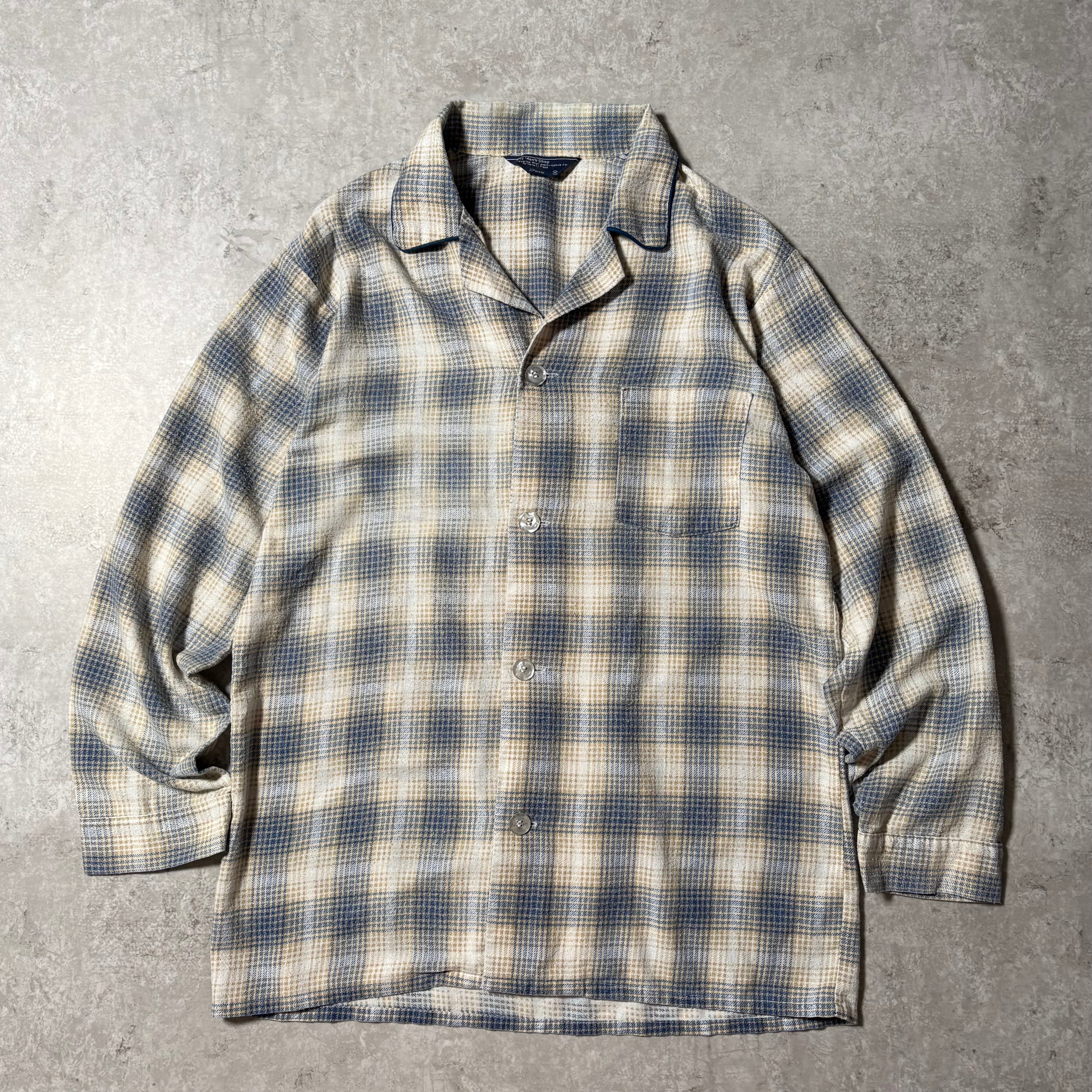 1970s~ "SEARS" Sleeping Shirt "Omble Check"