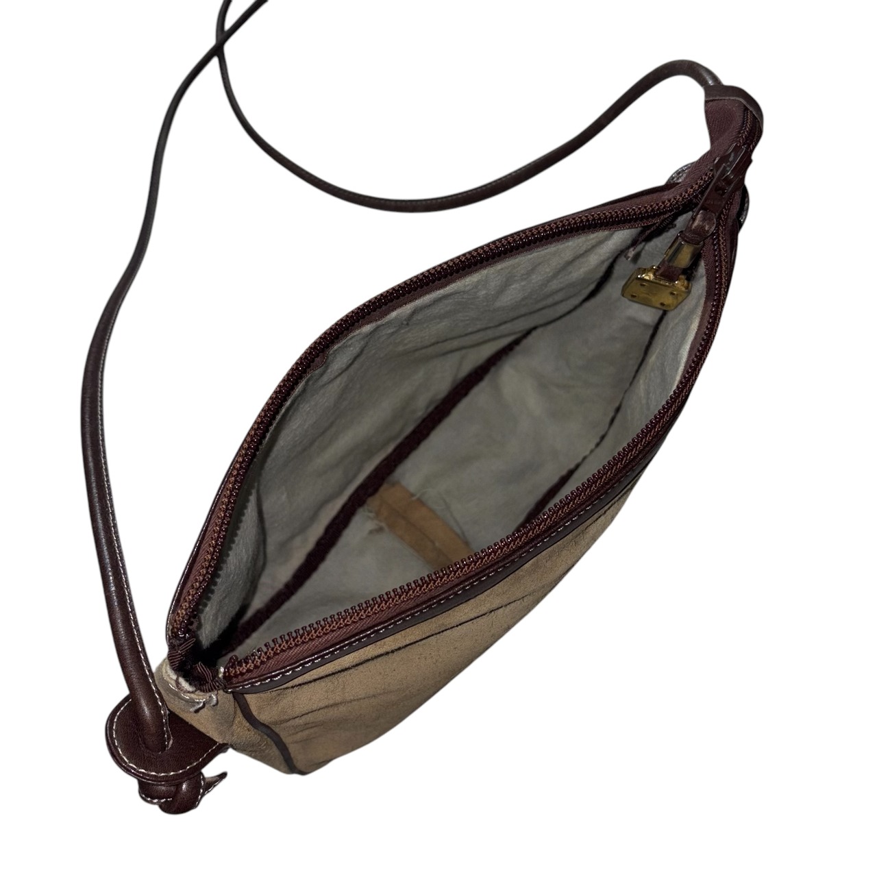 vintage LOEWE suede shoulder bag