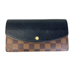 LOUIS VUITTON ルイヴィトン  N61261 ダミエ ポルトフォイユ・ノルマンディ PVC 財布 ブラウン A-7245