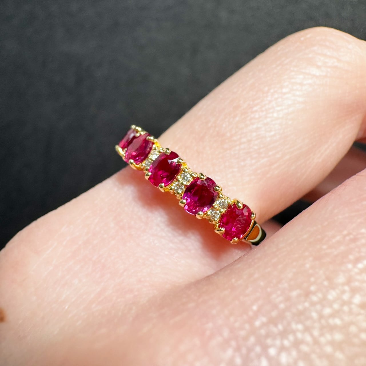 K18YG 1.50ct ルビー エタニティリング | カオキ | 日本最大級の品揃え