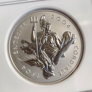 【PF68】2004年発行コルディアーレ協商100 周年記念プラチナ貨