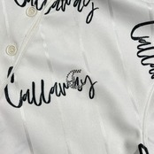 Callaway キャロウェイ ロゴプリント 速乾 半袖 ポロシャツ サイズ S /ホワイト系 レディース ゴルフ
