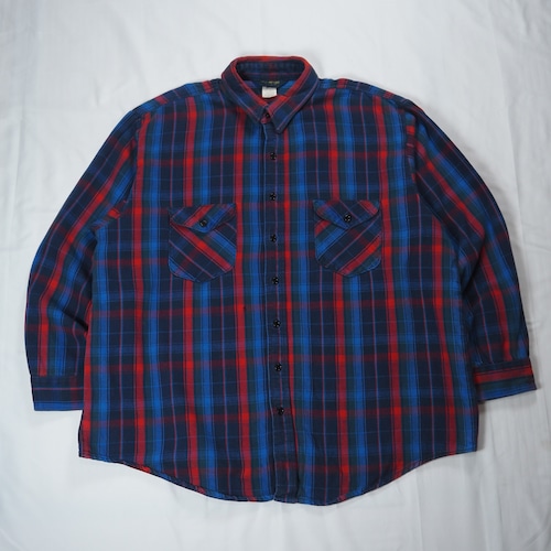 80's Osh Kosh ヘヴィネル XXL ブルー×レッド