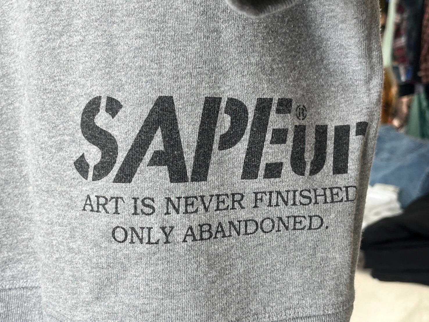 SAPEur MONA LISA SS SWEAT GREY LARGE 74427 | BRAND BUYERS OSAKA 