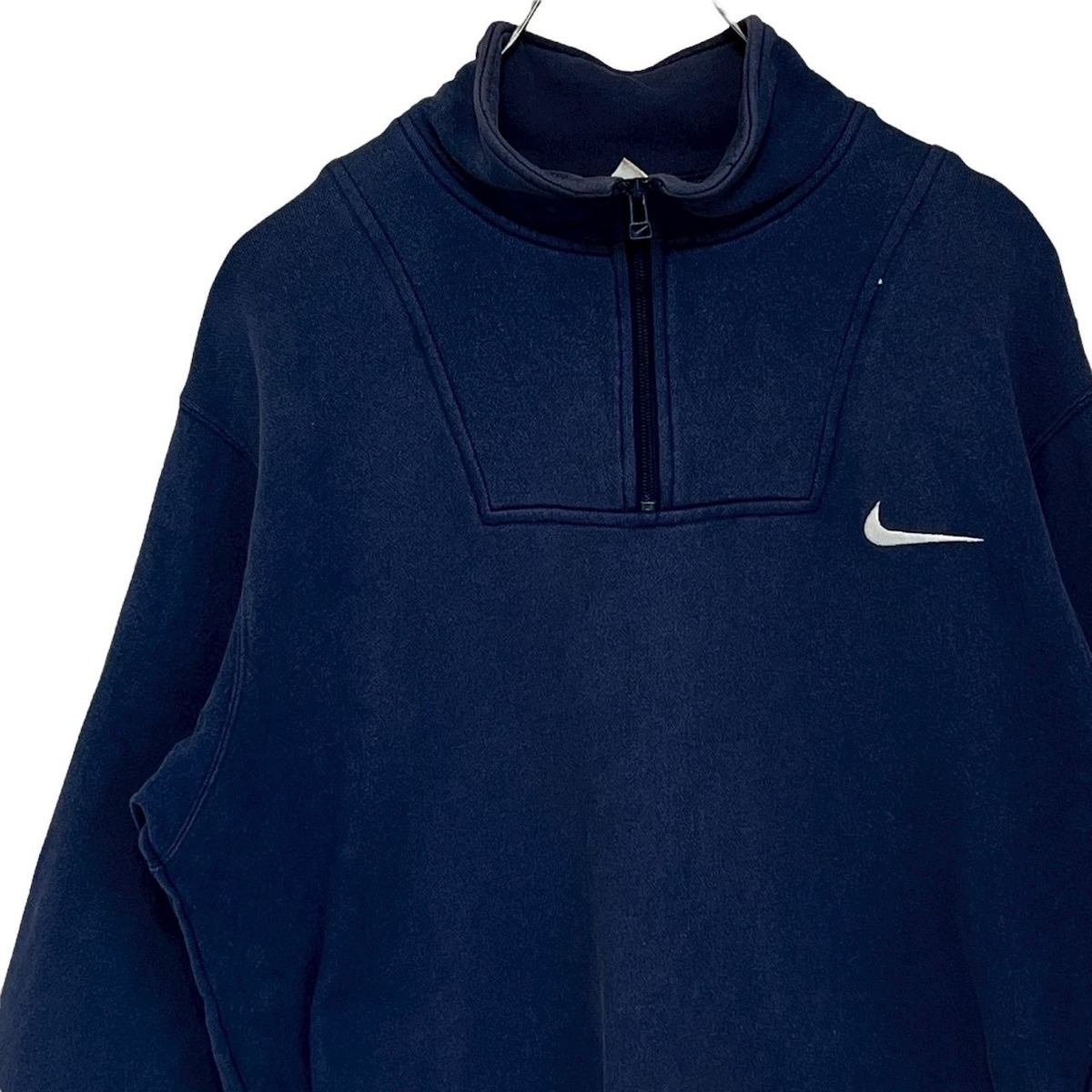 NIKE ナイキ スウェット トレーナー M ハーフジップ 刺繍ロゴ ワン 