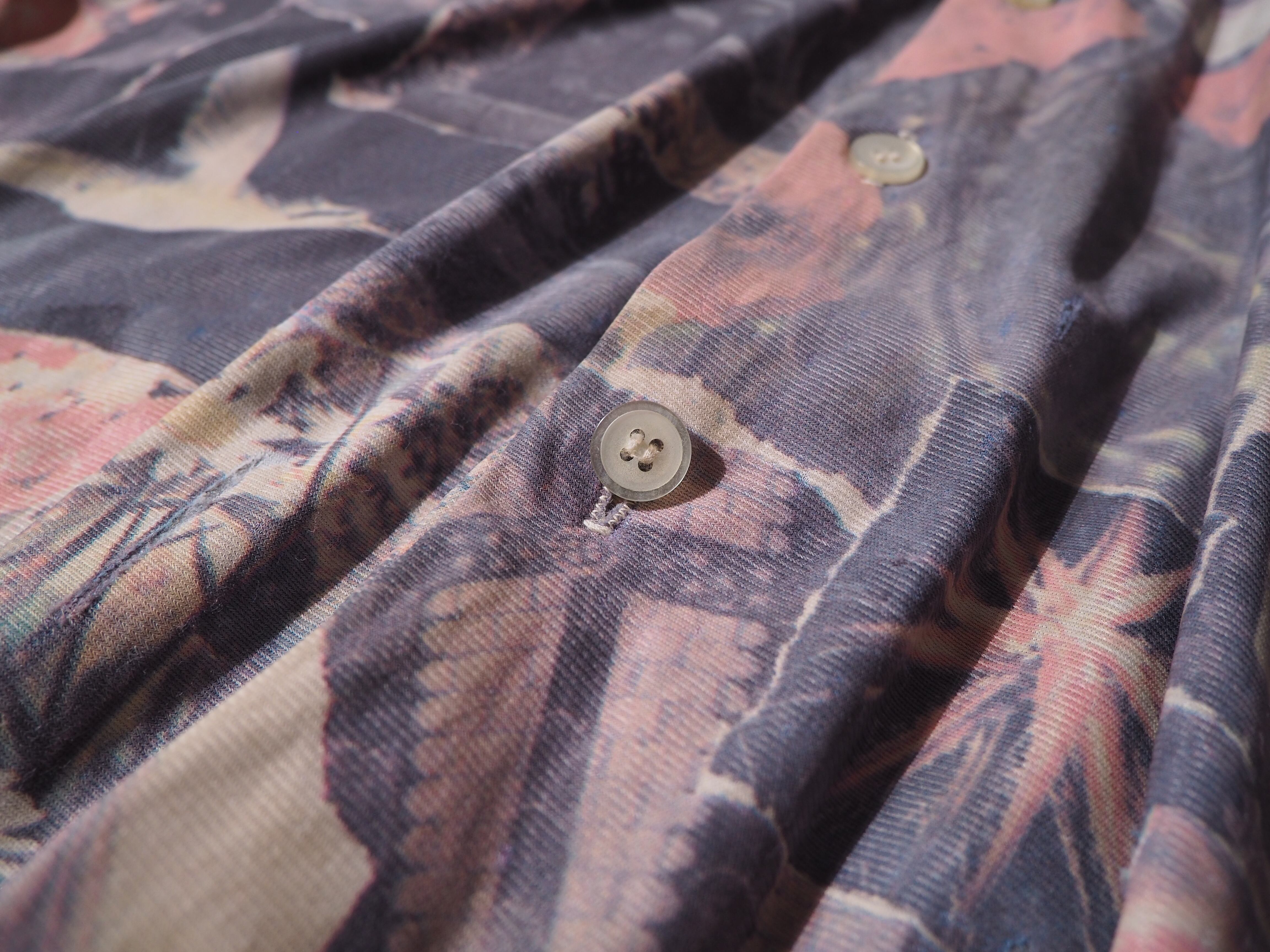 1970s Designer photo printed Design vintage shirt