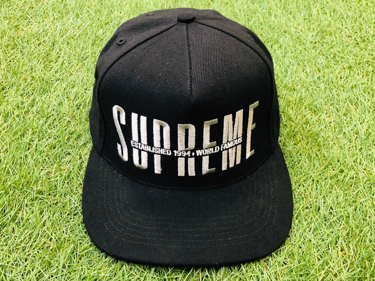 supreme global 5-panel cap black 黒 新品未使用