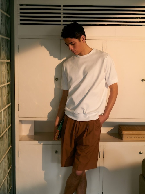 ANTICIPO / NEBBIOLO rib jersey　ラウンドネックショートスリーブ