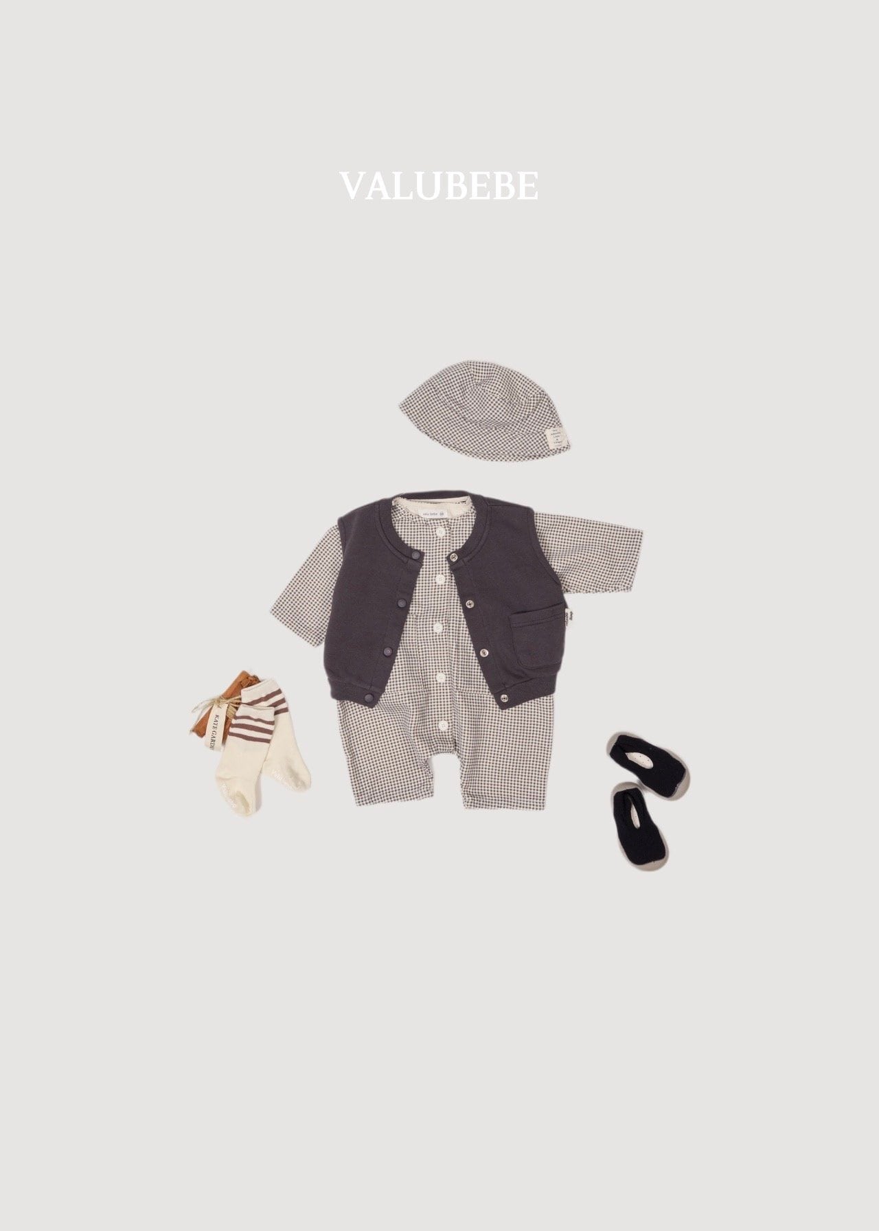 送料無料【予約】/ リチェックロンパース / valubebe