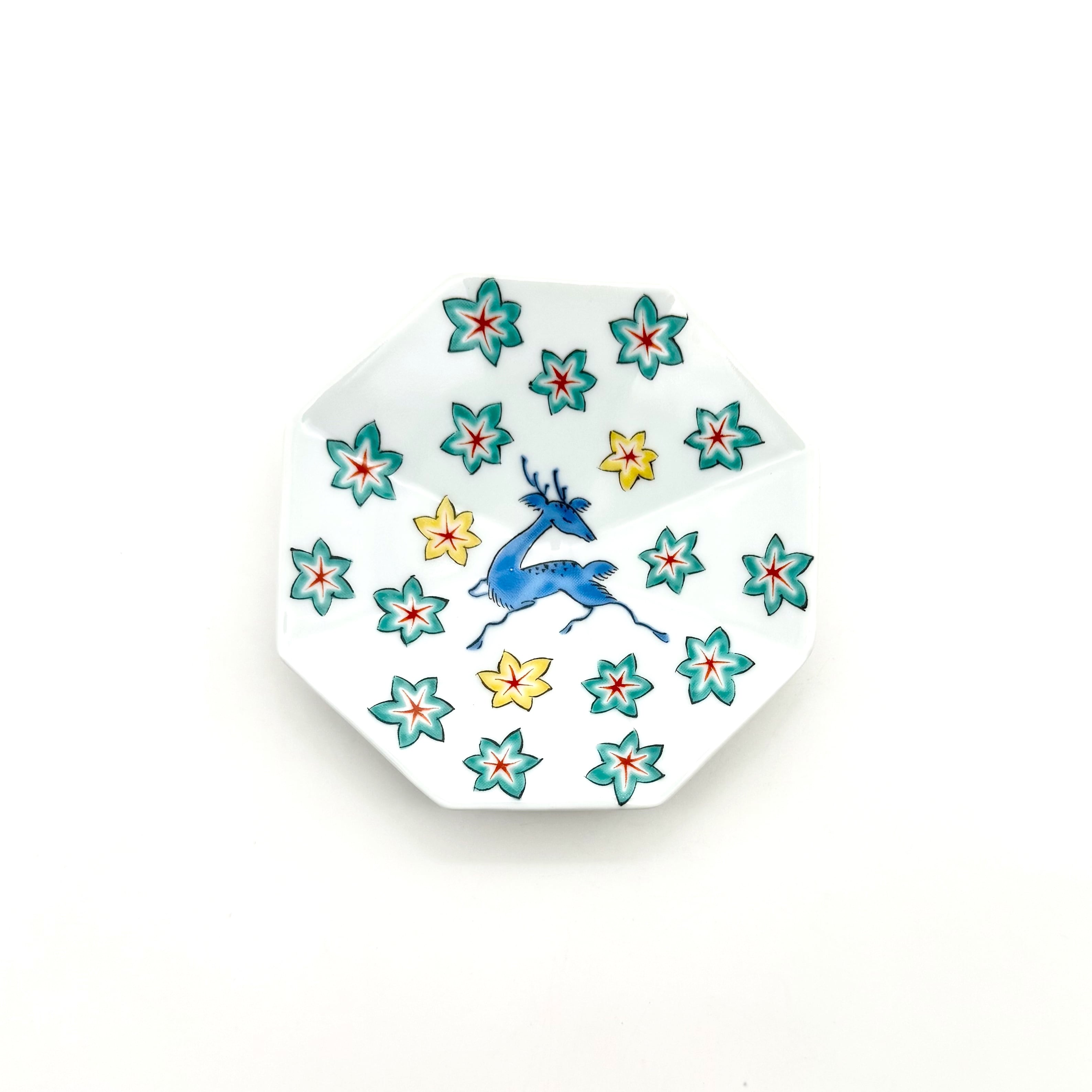鹿もみじ 八角小皿 | 24to3［西富陶磁器オンラインストア 有田焼